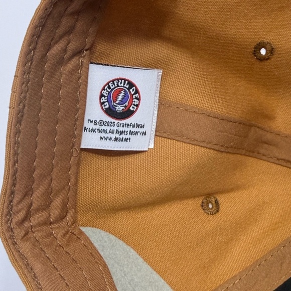 Grateful Dead Dancing Skeletons Brown and Blue Cap Hat - Picture 5 of 6